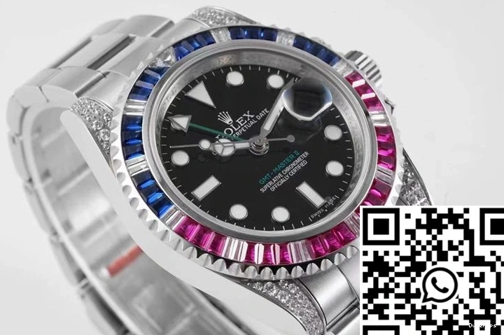 Rolex II Master 116759 ROF GMT Black Dial SAru-78209 Factory 0201